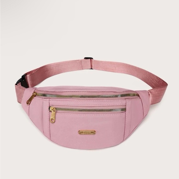 Oxford cloth Fanny pack/crossbody bag pink - Picture 8 of 10